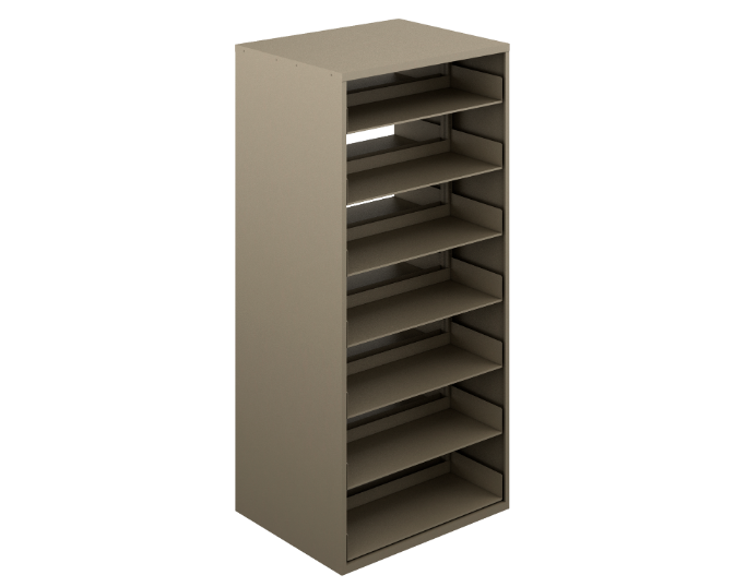 Steel two sides open shelf 39.5 x 31.5 x 86.5"