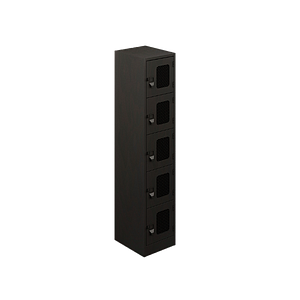 Locker Estandar 5 Puertas c/Malla 38 x 45 x 180 cm