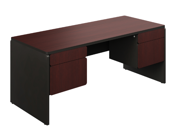 Double pedestal desk 60 x 30 x 30" Spazio