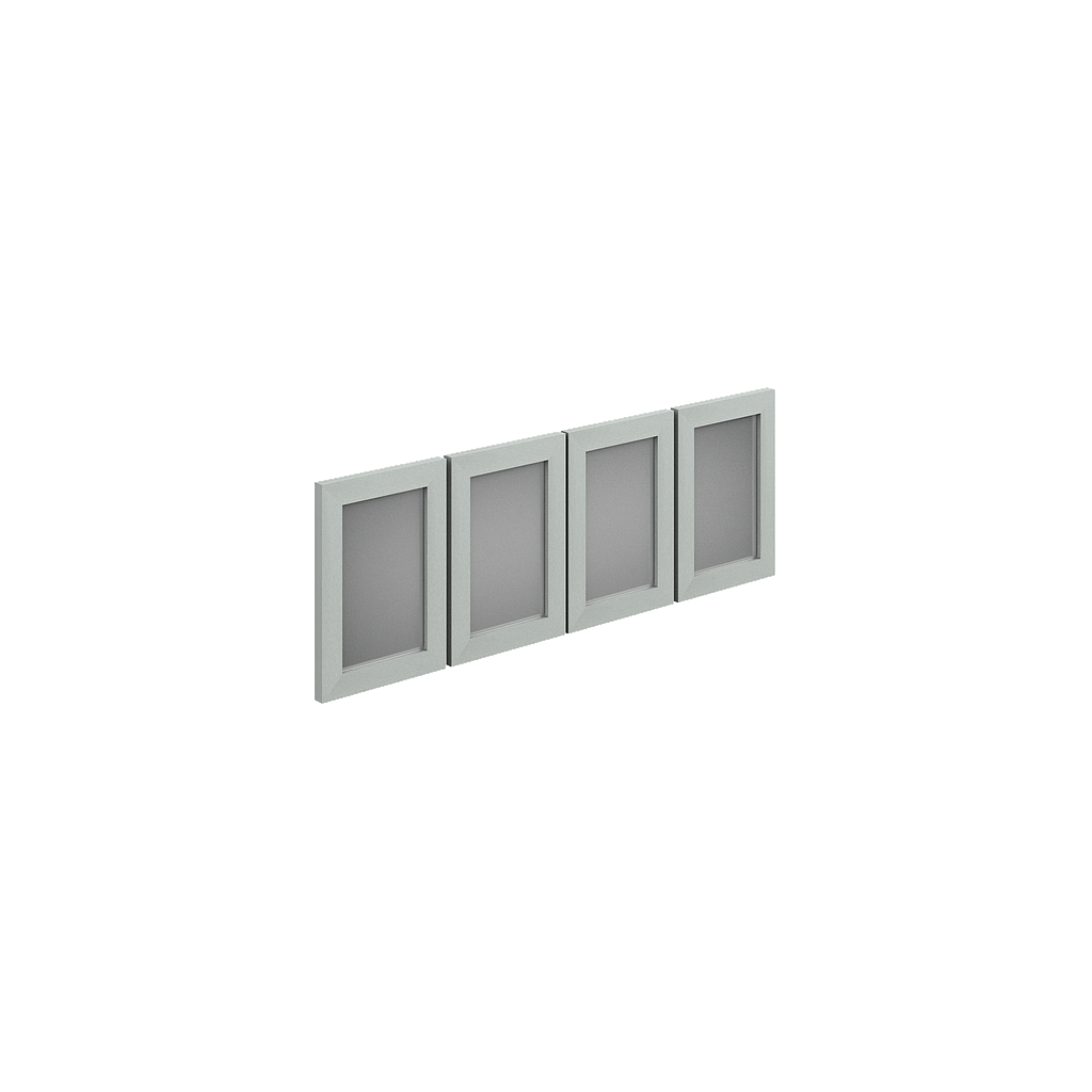 Kit 4 Puertas Acrilico 28.2 x 40.5 cm p/Librero Colgante 120 cm Prime