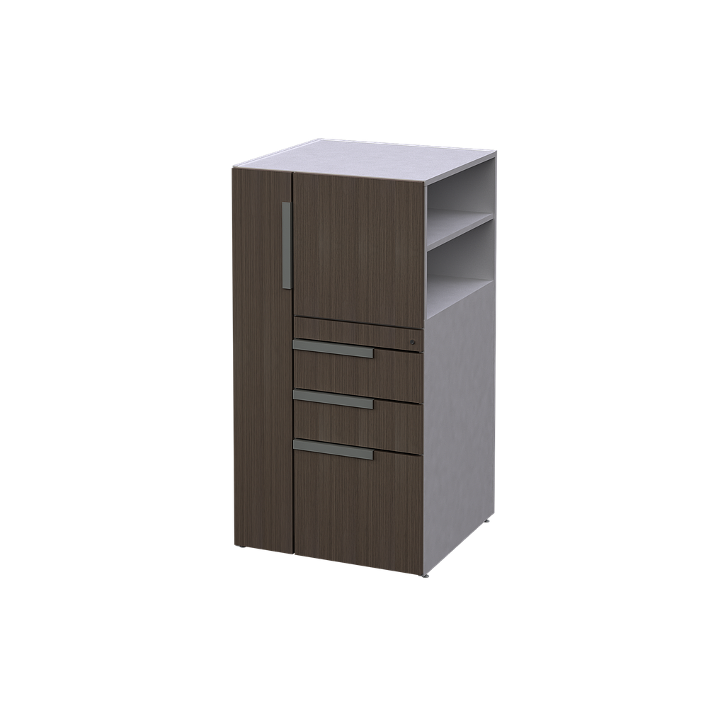 Open Side Wardrobe/Storage Cabinet 24 x 24 x 45" Right LPL